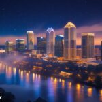 wcw atlanta skyline city lights theme